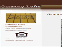 Tablet Screenshot of gatewayloftsmn.com